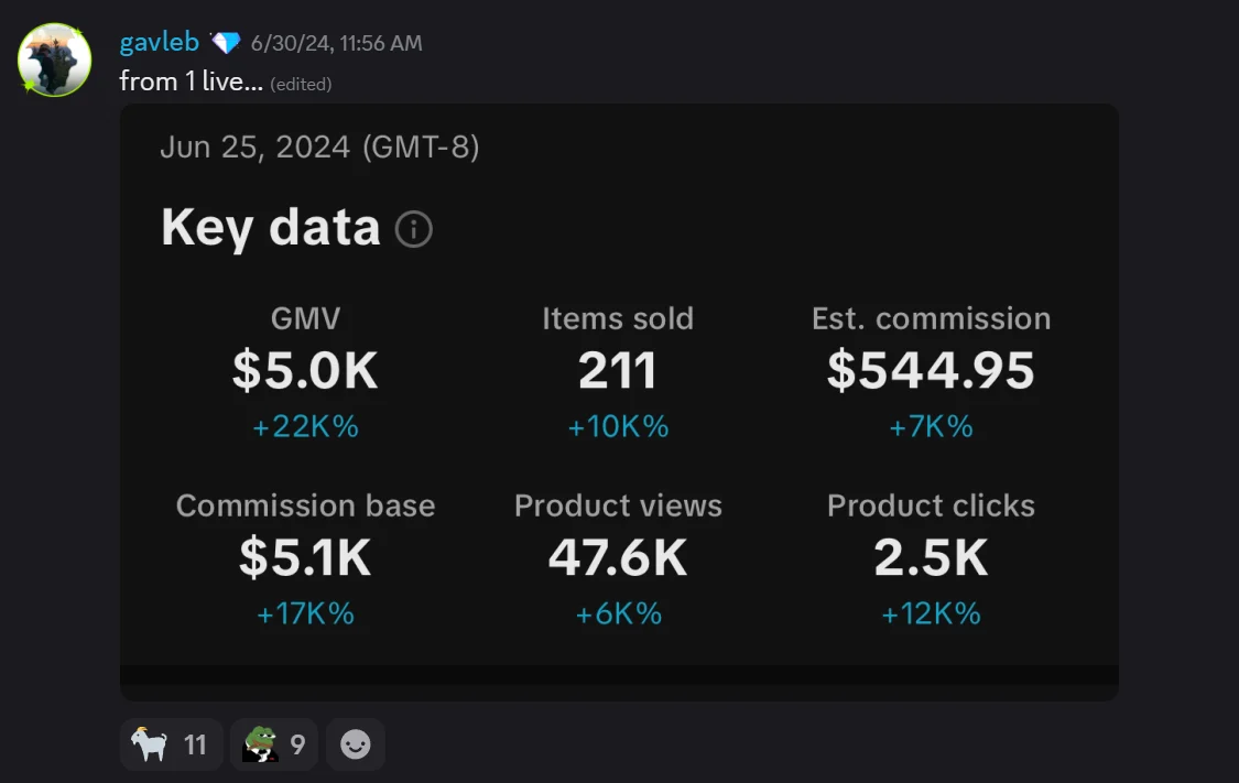 gavleb affiliate earnings screenshot